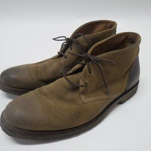 Johnston Murphy Brown Sheepskin Low Chukka Boot US 10.5 M